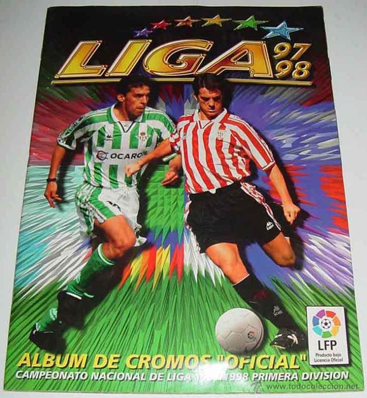 Sports collectibles: ANTIGUO ALBUM DE CROMOS FUTBOL LIGA 97 98 - EDICIONES ESTE - LE FALTAN 107 CROMOS Y CONTIENE 19 DE L