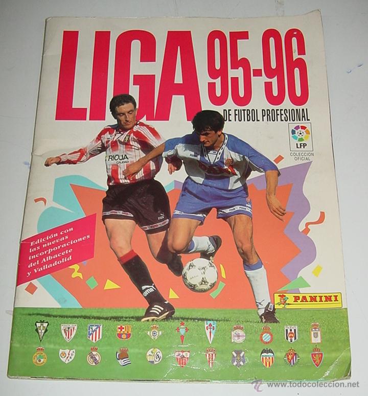 Sports collectibles: ANTIGUO ALBUM DE CROMOS LIGA 95 - 96 DE FUTBOL PROFESIONAL - PANINI -LE FALTAN 139 CROMOS, ESTA TODO