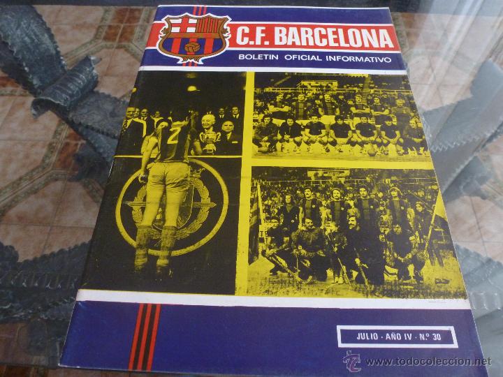 Coleccionismo deportivo: BOLETIN F.C.BARCELONA A&Ntilde;O IV N&ordm;:30(7-1973)-FICHAJE DE SOTIL-FOTOS