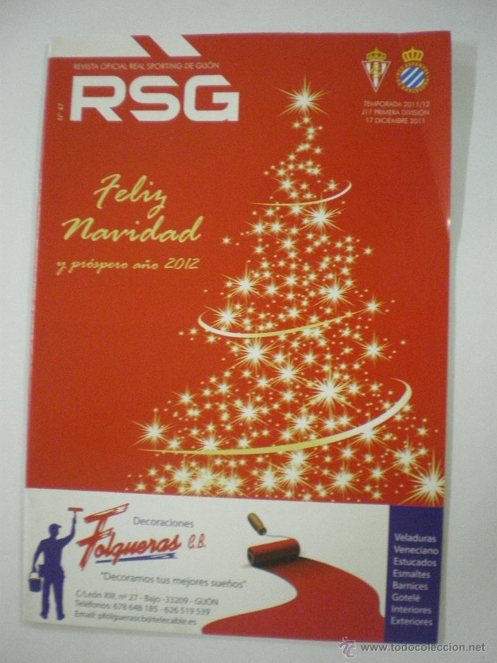Coleccionismo deportivo: Real Sporting de Gij&oacute;n - M&aacute;laga C. F. - Revista oficial RSG - N&ordm; 8 - 03/01/2010