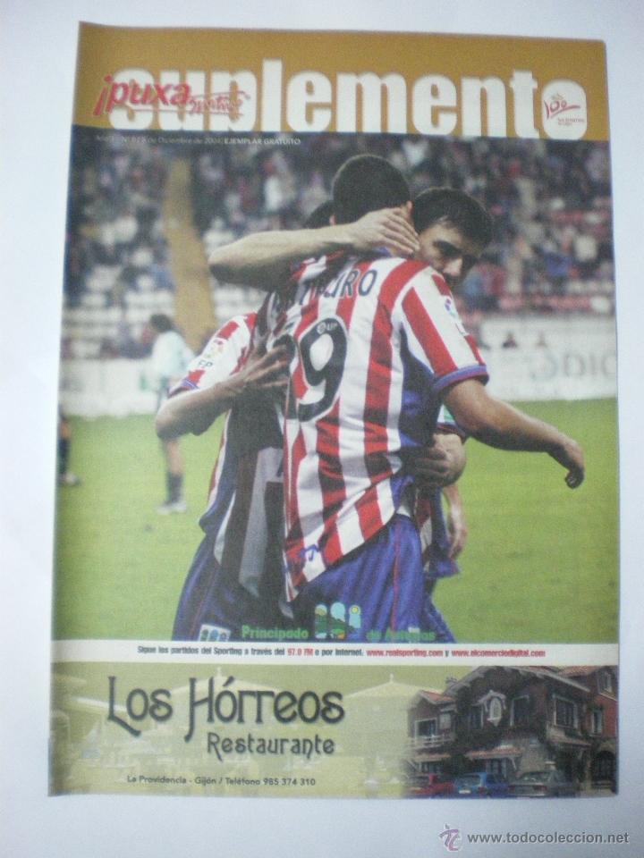 Coleccionismo deportivo: Real Sporting de Gij&oacute;n - Terrassa C.F. - Revista of. Puxa Sporting Suplemento-N&ordm; 8- 05/12/2004