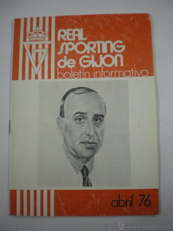 Coleccionismo deportivo: Real Sporting de Gij&oacute;n - Sevilla C.F. - Revista oficial Bolet&iacute;n Informativo - N&ordm; 8 -11/04/1976