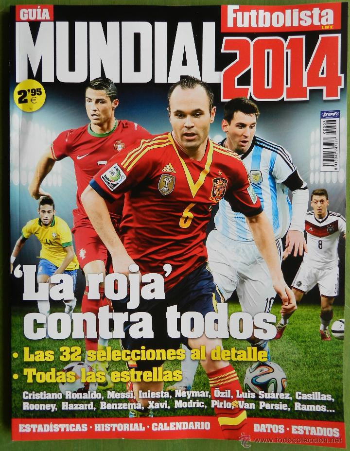 Coleccionismo deportivo: EXTRA GUIA MUNDIAL BRASIL 2014 - ESPECIAL REVISTA FUTBOLISTA COPA DEL MUNDO SELECCION ESPA&Ntilde;OLA 14
