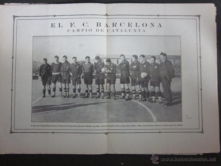 Coleccionismo deportivo: JOVENTUT CATALANA- NUMERO DE HOMENAJE AL F.C.BARCELONA- 1925- VER FOTOS Y MEDIDAS- (CD-394) - Foto 9 - 43694323