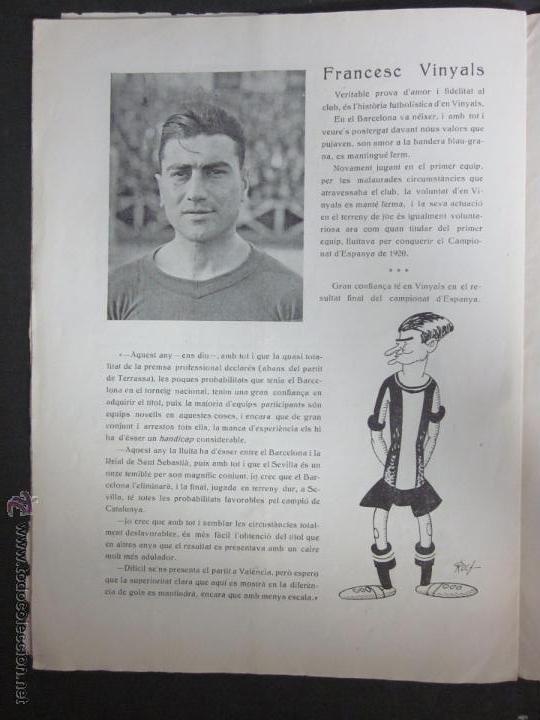 Coleccionismo deportivo: JOVENTUT CATALANA- NUMERO DE HOMENAJE AL F.C.BARCELONA- 1925- VER FOTOS Y MEDIDAS- (CD-394) - Foto 12 - 43694323