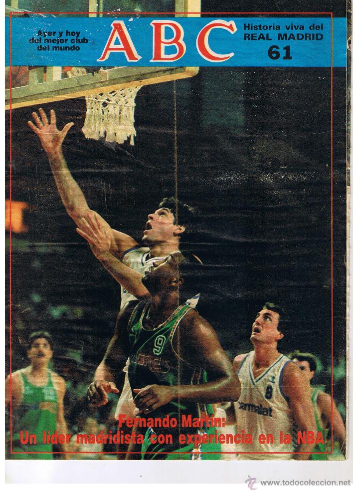 Coleccionismo deportivo: HISTORIA VIVA DEL REAL MADRID. FASCICULO ABC N&ordm; 61. (ST/B8)