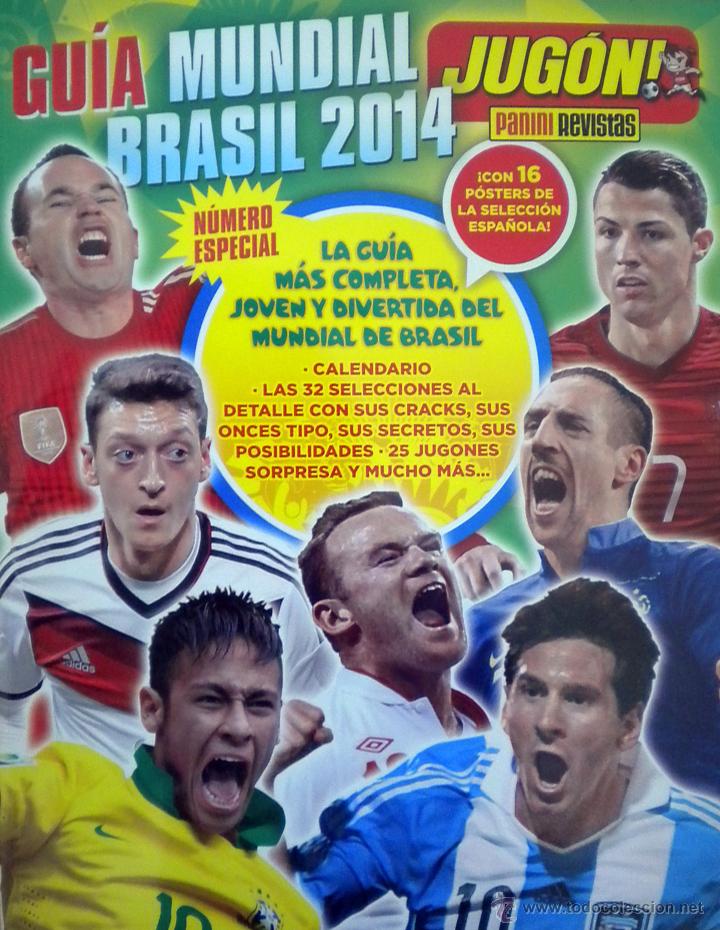Sports collectibles: GUIA MUNDIAL 2014 FIFA WORLD CUP FOOTBALL SPAIN MAGAZINE BRASIL 2014 CROMOS PANINI