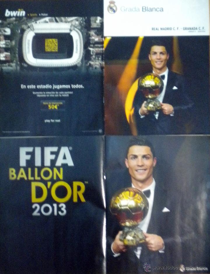 Sports collectibles: REVISTA GRADA POSTER CRISTIANO RONALDO BALON DE ORO GOLDEN BALL GRANADA C.F.