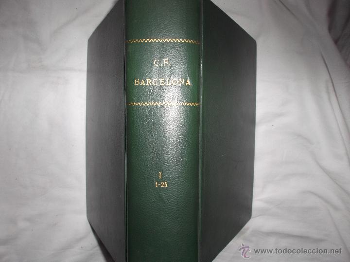 Sports collectibles: C.F.BARCELONA, N&ordm; 1 AL 25, ENCUADERNADOS, A&Ntilde;O-1970, ESTADO BUENO,