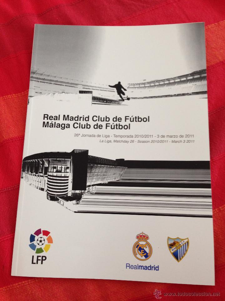 Collezionismo sportivo: PROGRAMA DOSSIER VIP REAL MADRID MALAGA LIGA 2010 2011 PALCO PRESIDENCIA SANTIAGO BERNABEU