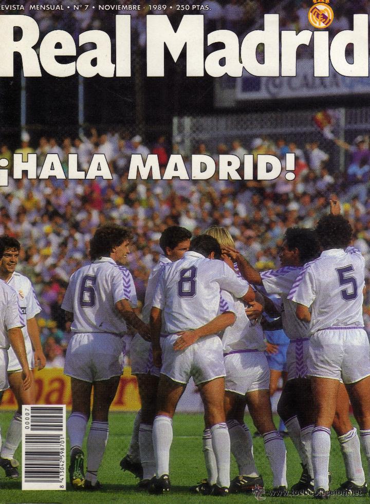 Sammelleidenschaft Sport: REAL MADRID-REVISTA N&ordm; 7-NOVIEMBRE 1989