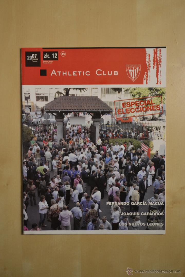 Coleccionismo deportivo: REVISTA OFICIAL ATHLETIC CLUB - NUMERO 12 - AGOSTO 2007