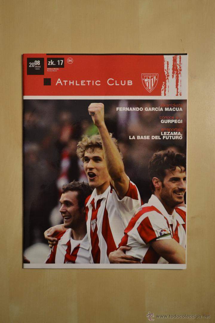 Coleccionismo deportivo: REVISTA OFICIAL ATHLETIC CLUB - NUMERO 17 - JUNIO 2008