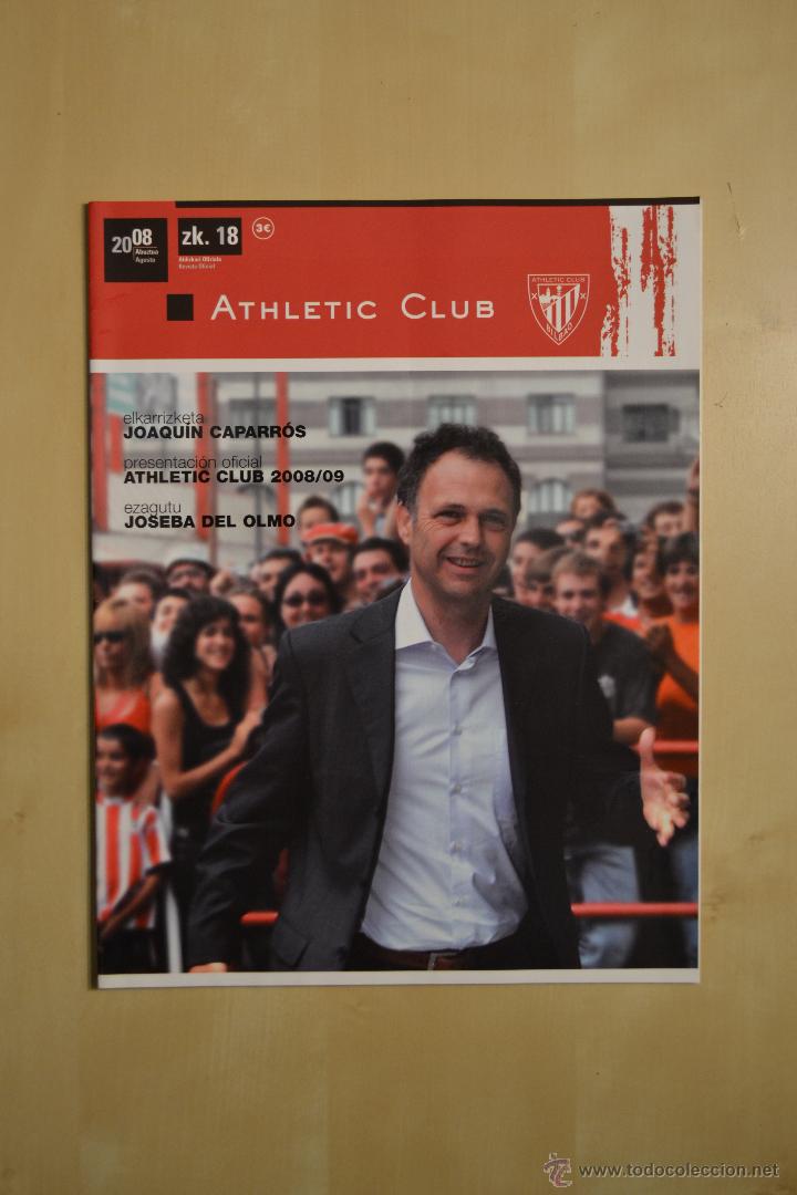 Coleccionismo deportivo: REVISTA OFICIAL ATHLETIC CLUB - NUMERO 18 - AGOSTO 2008