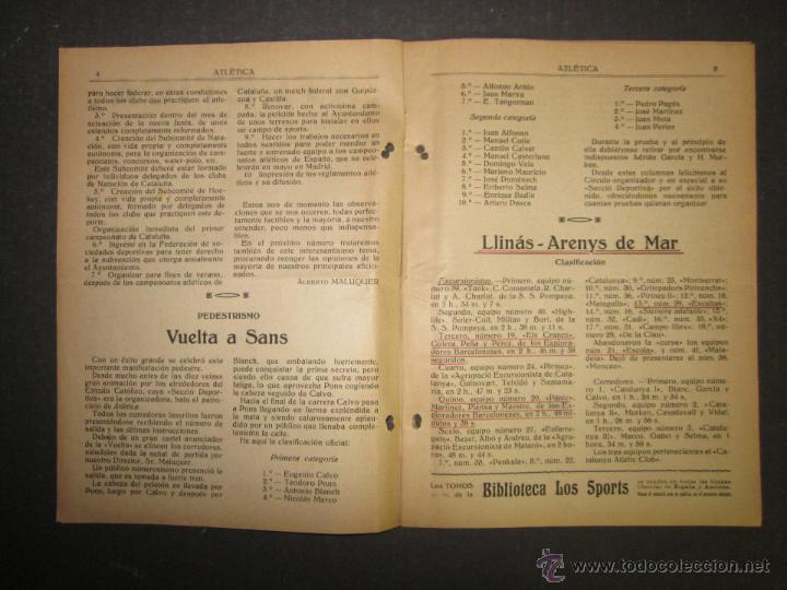 Coleccionismo deportivo: ATLETICA - REVISTA DEPORTIVA QUINCENAL -PUBLICADA EN BARCELONA NUM 24 - AÑO 1917 - (CD- 1307 ) - Foto 3 - 47110363