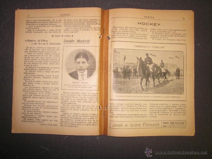 Coleccionismo deportivo: ATLETICA - REVISTA DEPORTIVA QUINCENAL -PUBLICADA EN BARCELONA NUM 24 - AÑO 1917 - (CD- 1307 ) - Foto 5 - 47110363