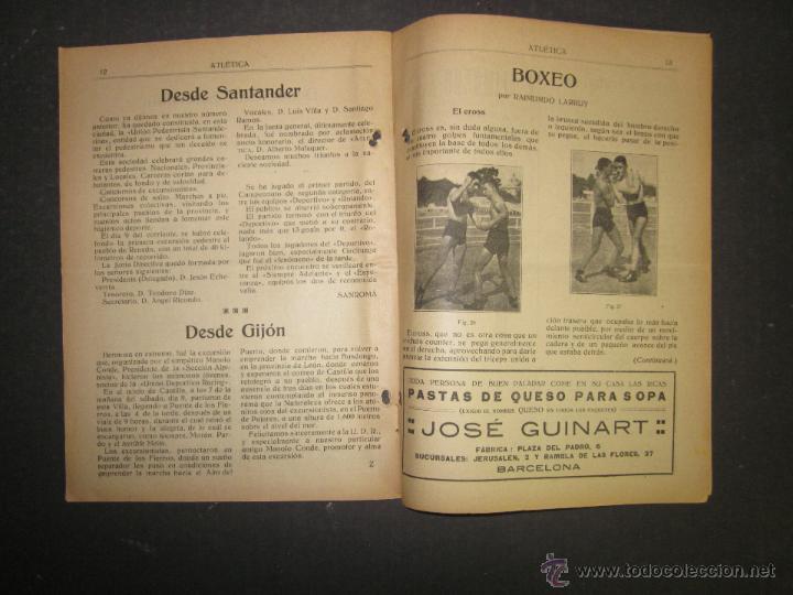 Coleccionismo deportivo: ATLETICA - REVISTA DEPORTIVA QUINCENAL -PUBLICADA EN BARCELONA NUM 24 - AÑO 1917 - (CD- 1307 ) - Foto 7 - 47110363