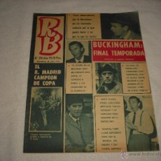 Coleccionismo deportivo: R. B. Nº 274 AÑO 1970. EL REAL MADRID CAMPEÓN DE COPA