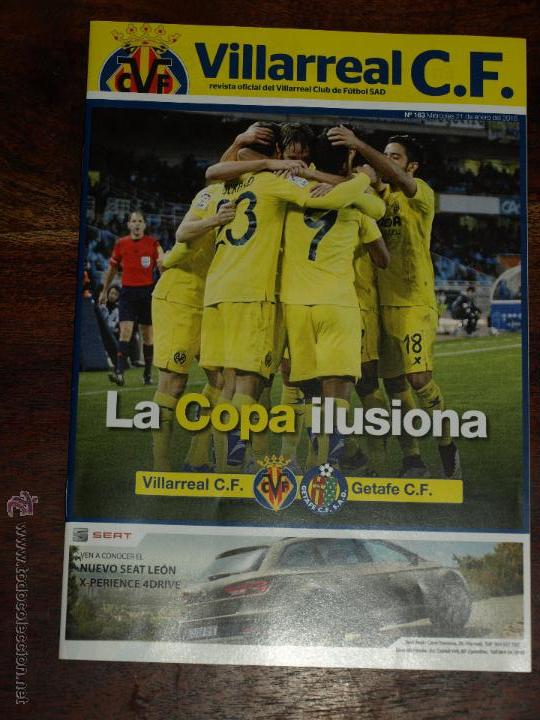 Sports collectibles: REVISTA OFICIAL VILLARREAL CF VS GETAFE UD. 21 ENERO 2015. POSTER A. MARIN.15 X 21 CM. 16 PAG. FOTOS