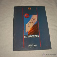 Coleccionismo deportivo: F.C. BARCELONA . MEMORIA 1986-1987 .9 ANYS DE GESTIO