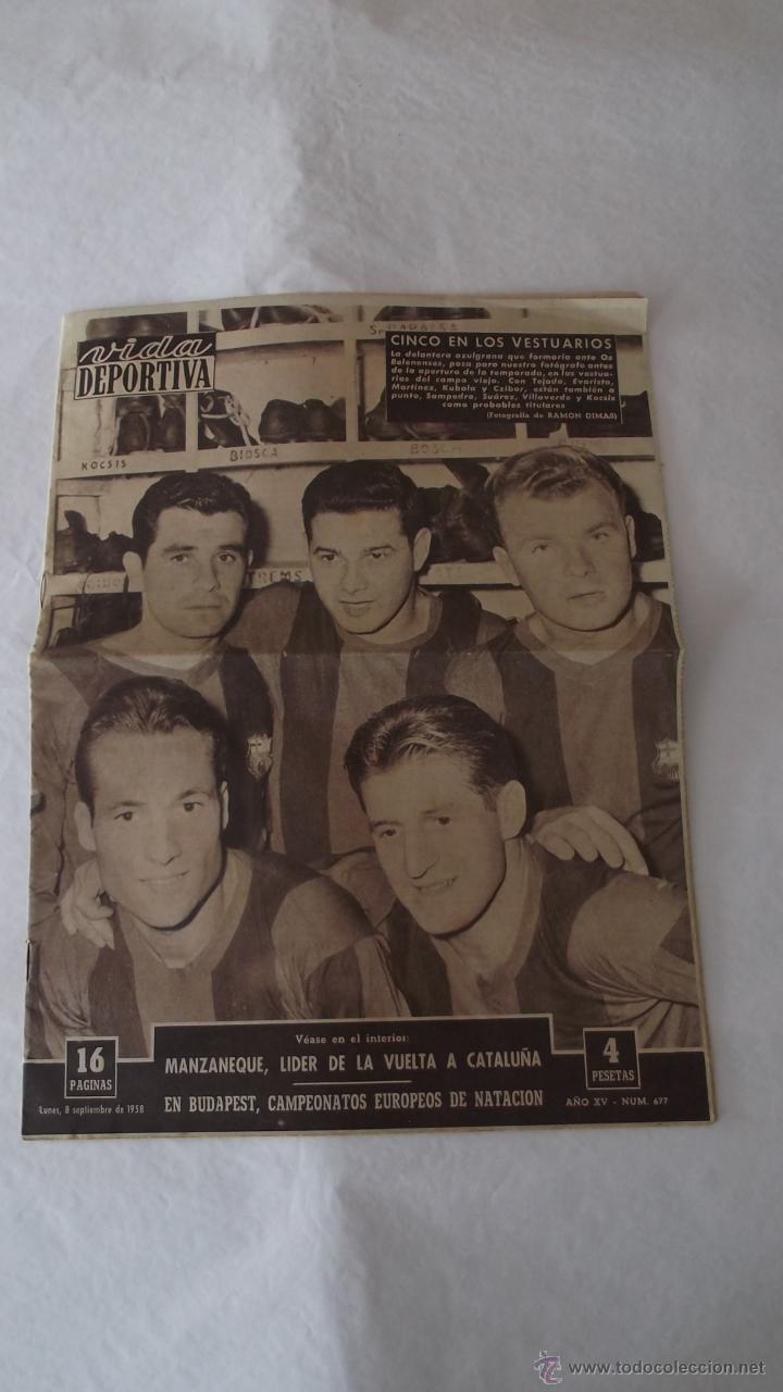 Coleccionismo deportivo: LADISLAO KUBALA LOTE DE 4 REVISTAS FUTBOL AÑOS 50 60 F. C. BARCELONA BARÇA - Foto 2 - 47850053