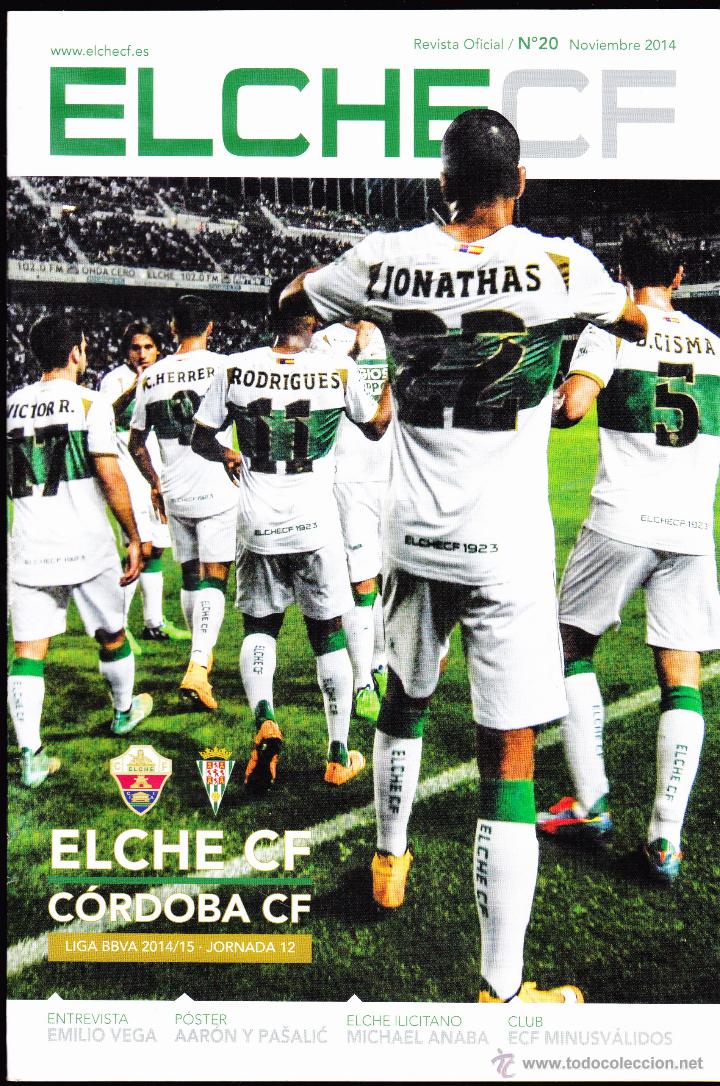 Collezionismo sportivo: REVISTA OFICIAL&middot;&middot; ELCHE CF &middot;&middot; N&ordm; 20