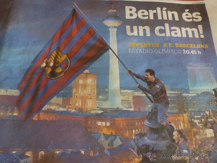 Coleccionismo deportivo: EL PERI&Oacute;DICO(CASTELLANO)-(6-6-2015) EL BAR&Ccedil;A A LA TOMA DE BERLIN!!!!!! PREVIA FINAL CHAMPIONS-FOTOS