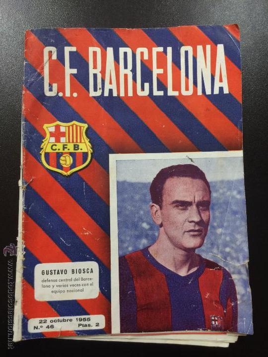 Collezionismo sportivo: PROGRAMA OFICIAL CF FC BARCELONA - CD ALAVES - 22 OCTUBRE 1955 - N&Uacute;MERO 46