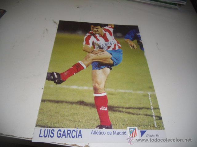 Sammelleidenschaft Sport: FICHA TECNICA DE DIARIO 16 FUTBOL ATLETICO DE MADRID LUIS GARCIA