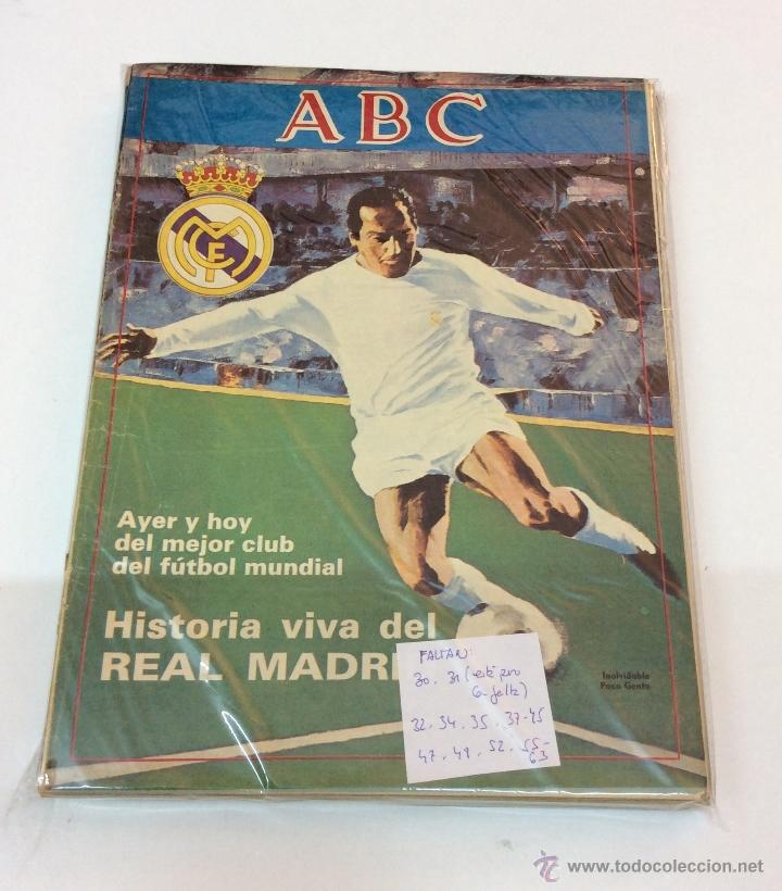 Coleccionismo deportivo: HISTORIA VIVA DEL REAL MADRID. 37 FASC&Iacute;CULOS. ABC PRENSA ESPA&Ntilde;OLA. 1987