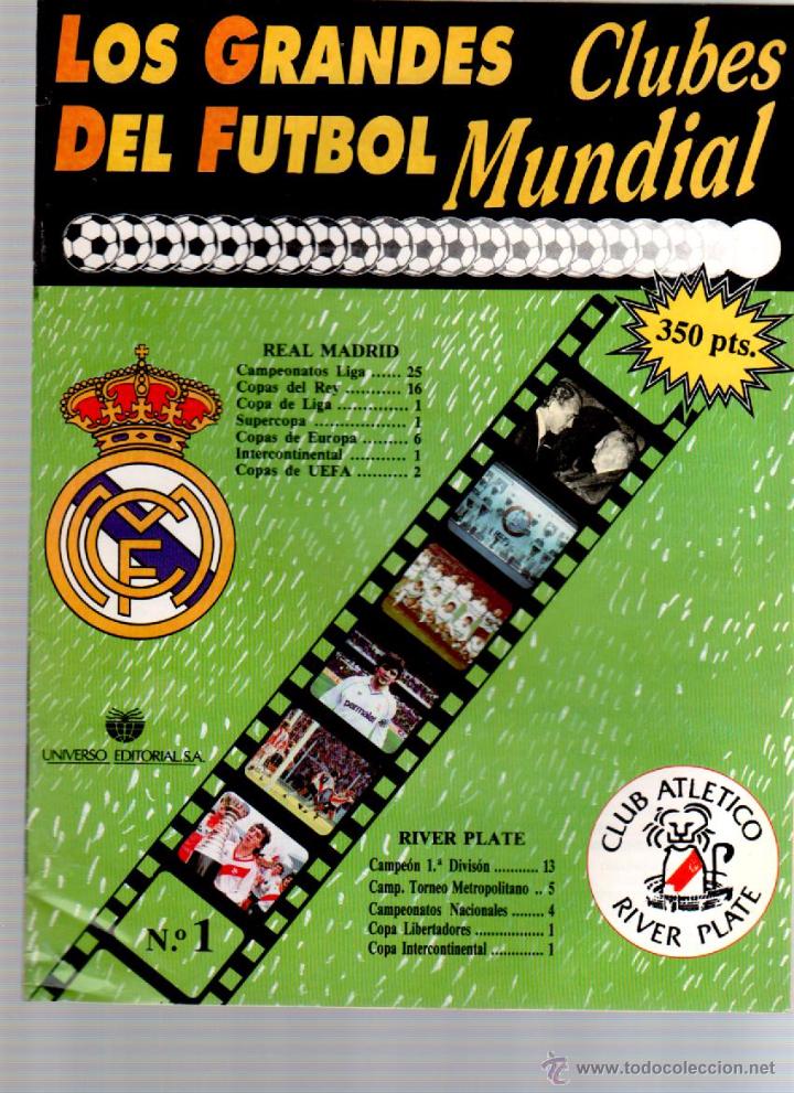 Sports collectibles: LOS GRANDES CLUBES DEL FUTBOL MUNDIAL N&ordm; 1 AL 4
