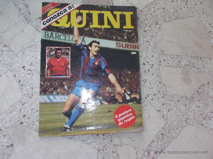 Collezionismo sportivo: CONOZCA A QUINI. A TODO COLOR. AUI&Eacute;N ES QUINI. JUGADOR DEL BAR&Ccedil;A. 25 D&Iacute;AS DE SECUESTRO. MUCHAS FOTOS