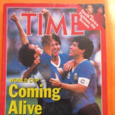 Coleccionismo deportivo: REVISTA COMPLETA TIME 30 JUNIO 1986 - MARADONA LA COPA DEL MUNDO PLATINI - INGLES. Lote 52462381