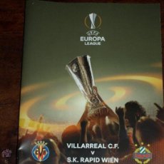Coleccionismo deportivo: REVISTA OFICIAL VILLARREAL CF VS SK RAPID WIEN 26 NOVIEMBRE 2015.UEFA.EUROPA LEAGUE. 16 PAG.VER FOTO. Lote 213849773