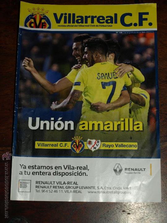 Sports collectibles: REVISTA OFICIAL VILLARREAL CF VS RAYO VALLECANO. 6 DICIEMBRE 2015.16 PAG.15 X 21 CM. VER FOTOS