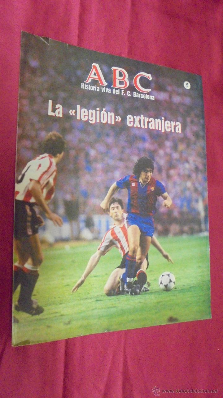 Coleccionismo deportivo: ABC HISTORIA VIVA DEL F. C. BARCELONA. N&ordm; 5. LA LEGI&Oacute;N EXTRANJERA.