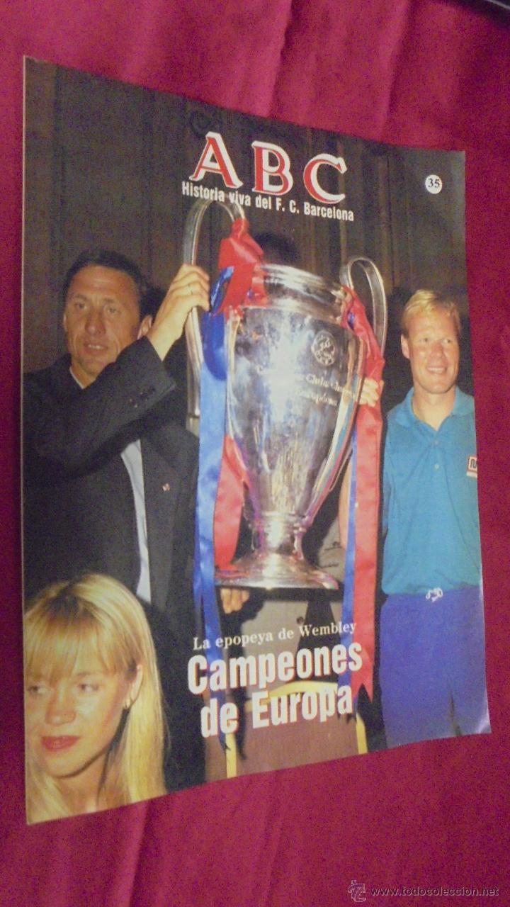 Coleccionismo deportivo: ABC HISTORIA VIVA DEL F. C. BARCELONA. N&ordm; 35. LA EPOPEYA DE WEMBLEY. CAMPEONES DE EUROPA.