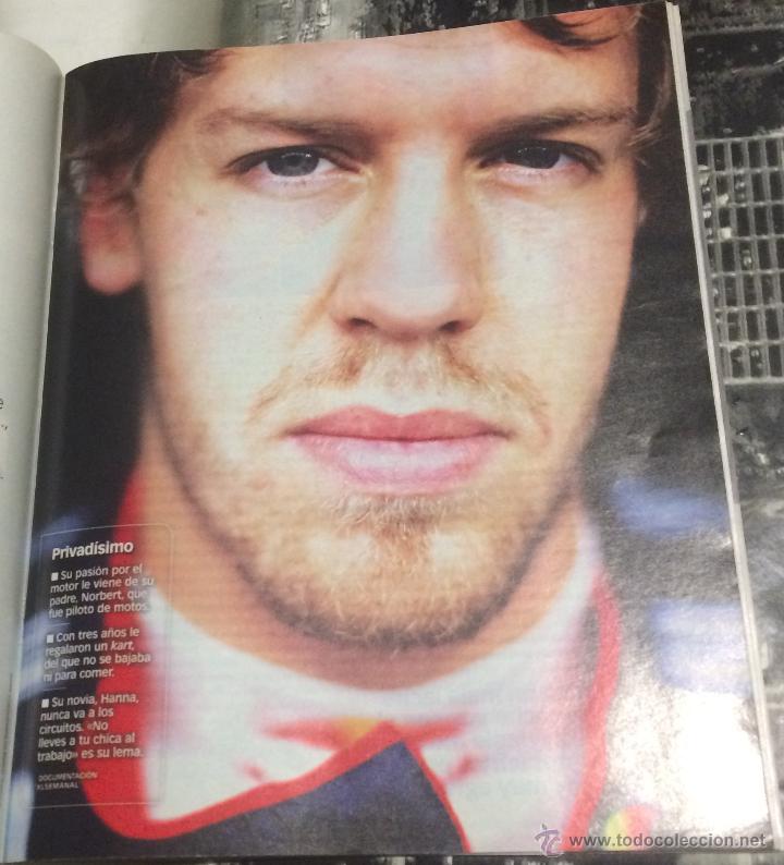 Collectionnisme sportif: Fotograf&iacute;a art&iacute;stica. Piloto de F-1 Sebastian Vettel. Tama&ntilde;o folio, enmarcable.