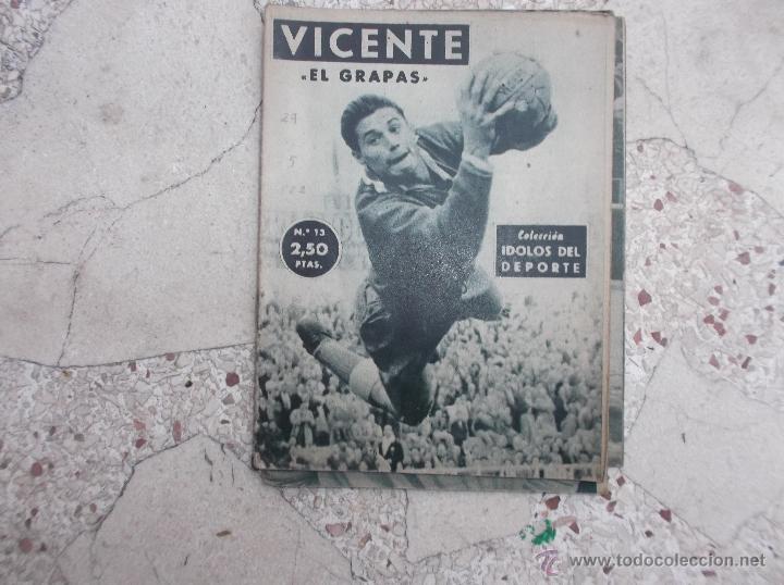 Collezionismo sportivo: coleccion idolos del deporte n&ordm; 13,vicente, el grapas