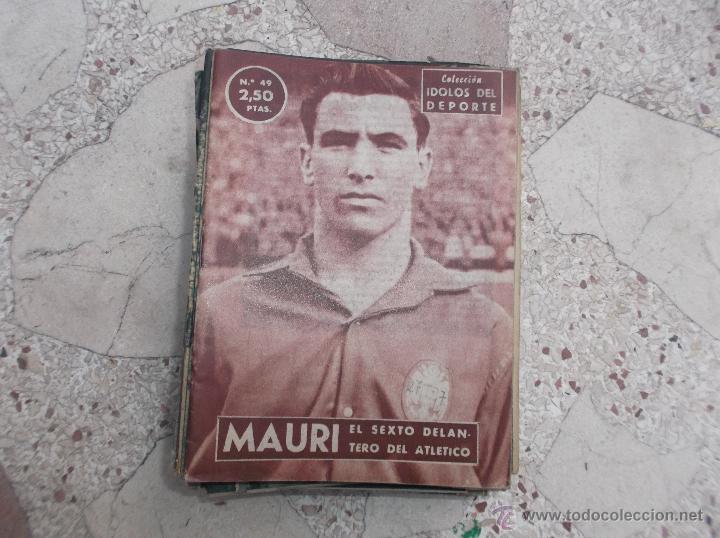 Colecionismo desportivo: coleccion idolos del deporte n&ordm; 49,mauri, el sexto delantero del atletico