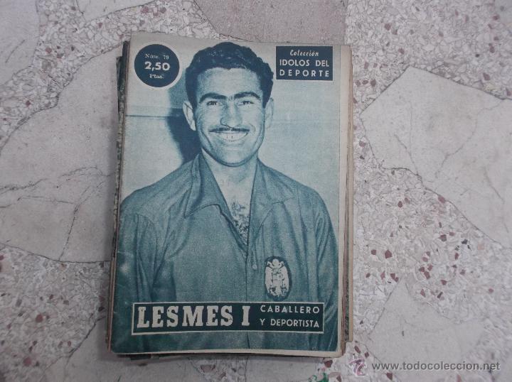 Colecionismo desportivo: coleccion idolos del deporte n&ordm; 79,lesmes I, caballero y deportista