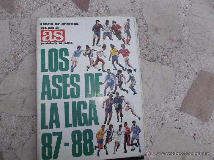 Colecionismo desportivo: los ases dela liga 87-88, album completo 260 cromos