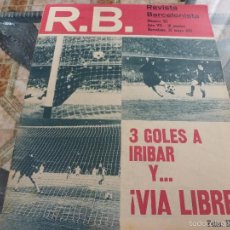 Coleccionismo deportivo: R.B.BARCELONISTA Nº:321(25-5-71)COPA BARÇA 3 BILBAO 0 !! 3 GOLES A IRIBAR!!-FOTOS. Lote 55100193