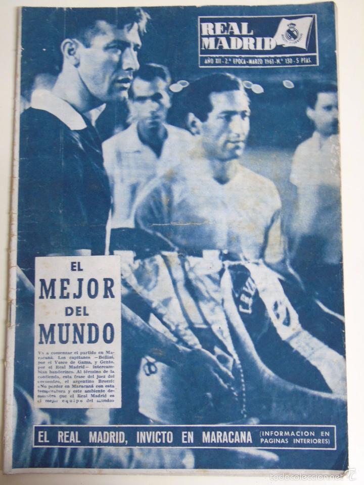Collectionnisme sportif: PERI&Oacute;DICO DE DEPORTES. REAL MADRID CLUB F&Uacute;TBOL. 130 MARZO 1961. MARACAN&Aacute;. 70 GR