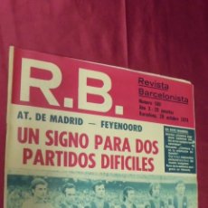 Coleccionismo deportivo: RB REVISTA BARCELONISTA. Nº 500. 29- 10- 1974. JOHAN CRUYFF. 