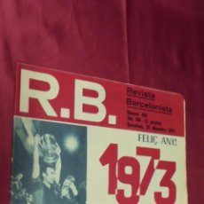 Coleccionismo deportivo: R.B. REVISTA BARCELONISTA. Nº 404. 26- 12 1972. FELIÇ ANY 1973.