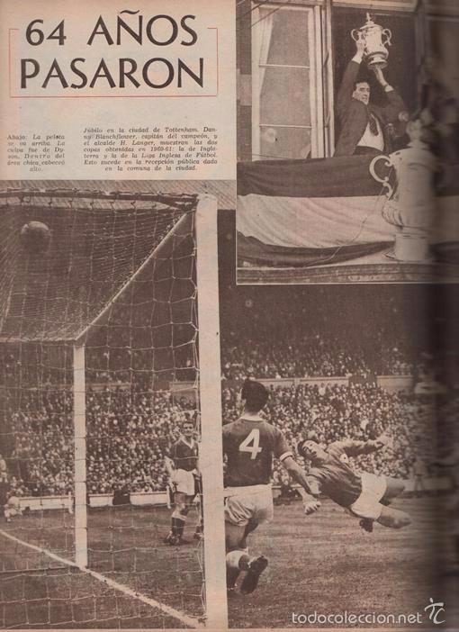 Coleccionismo deportivo: EL GRAFICO # 2173 ROBERTO BLANCO 1961 MASERATI FERRARI TOTTENHAM HOTSPUR DOBLE CORONA INGLESA