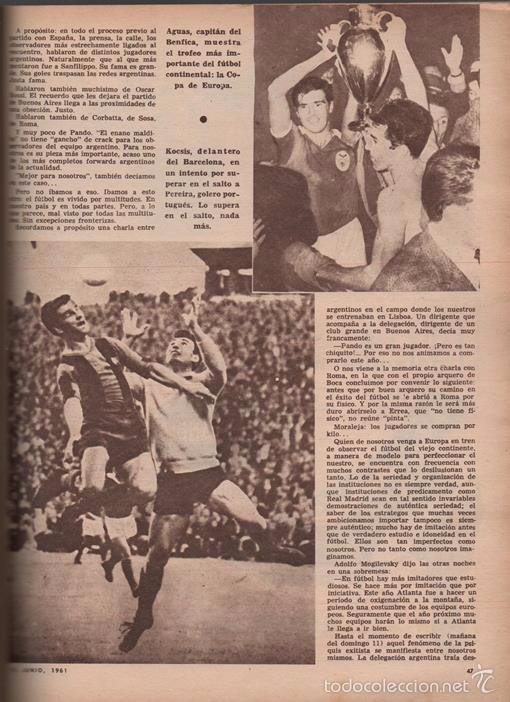 Collectionnisme sportif: EL GRAFICO # 2177 FINAL COPA EUROPA BARCELONA 2 VS BENFICA 3 ARGENTINA 1 VS ITALIA 4 VS CHECOSLOVAQU