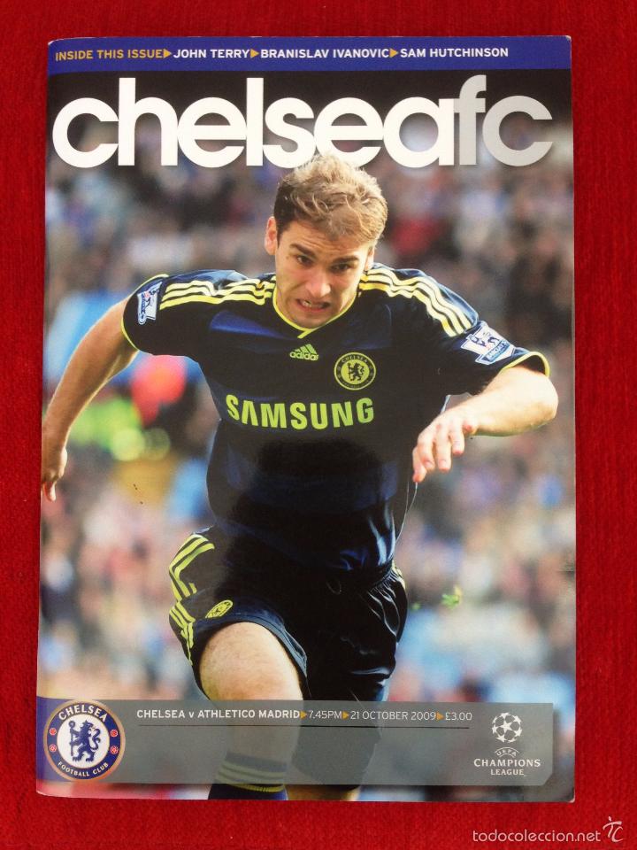 Sports collectibles: PROGRAMA REVISTA CHELSEA ATLETICO MADRID CHAMPIONS LEAGUE 2009 2010