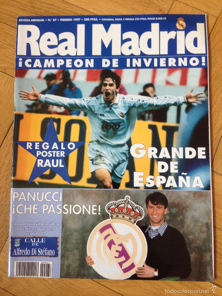 Coleccionismo deportivo: REVISTA OFICIAL REAL MADRID N&ordm;87 NUMERO 87 POSTER RAUL GONZALEZ